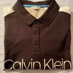 CALVIN KLEIN DENIM POLO SHIRT